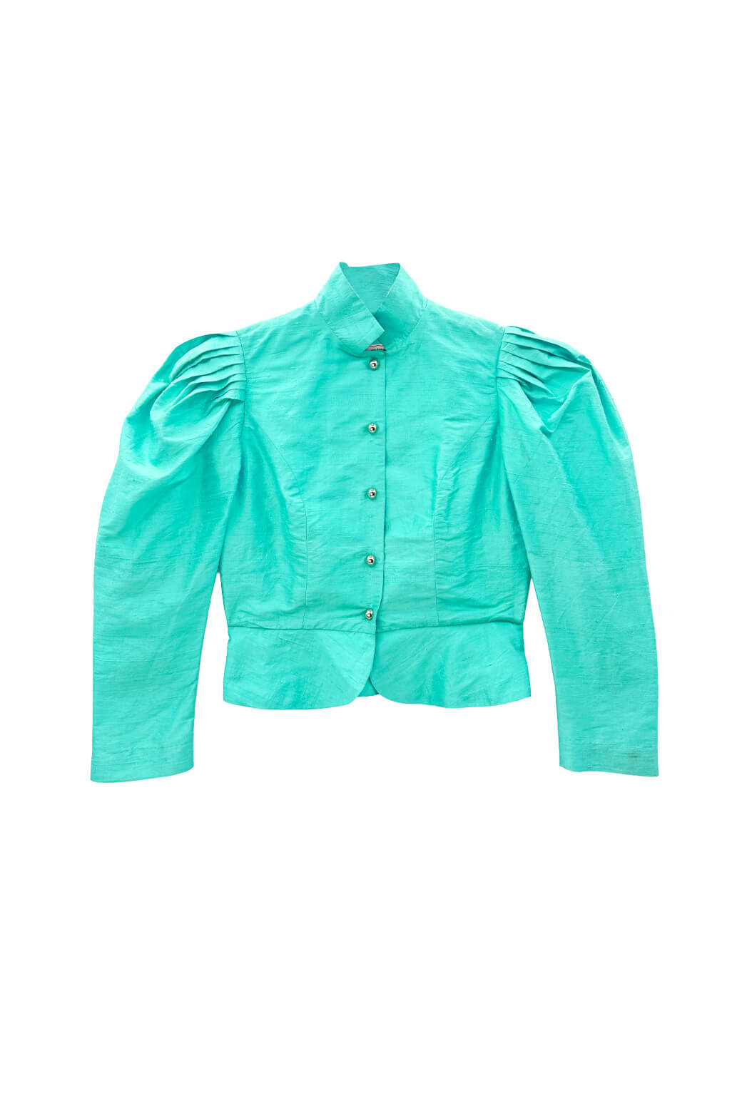 The Kennedy Jacket - Aqua Silk