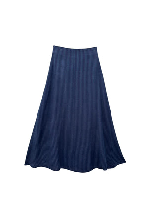 The Laura Skirt MIDI - Pinstripe