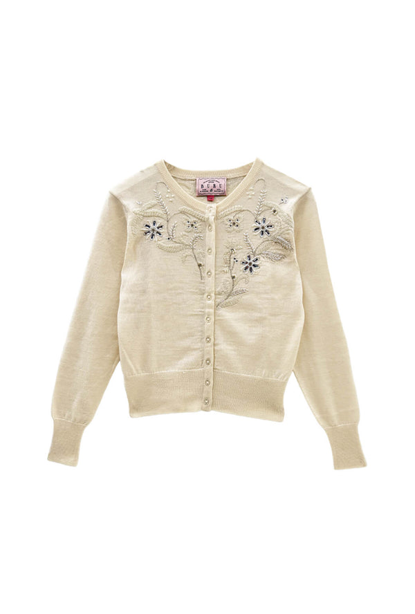 The Mable Cocktail Cardigan - Ivory