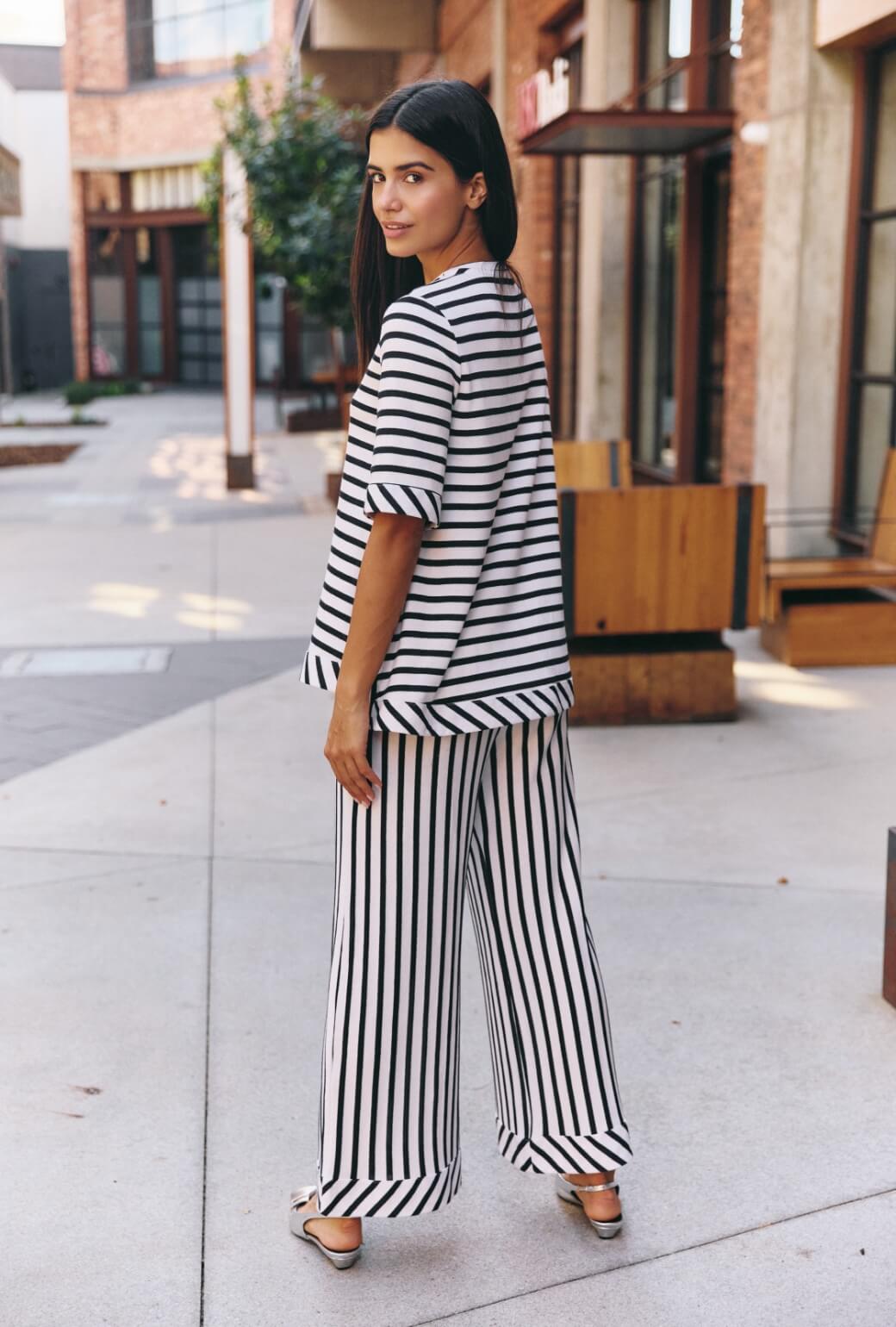 The Marseille Set - Navy & White Stripe