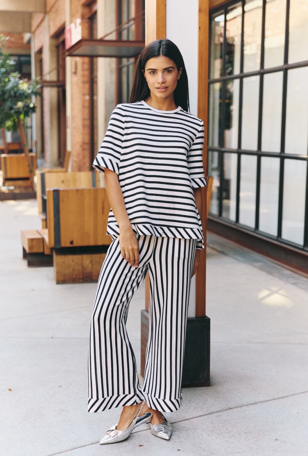 The Marseille Set - Navy & White Stripe
