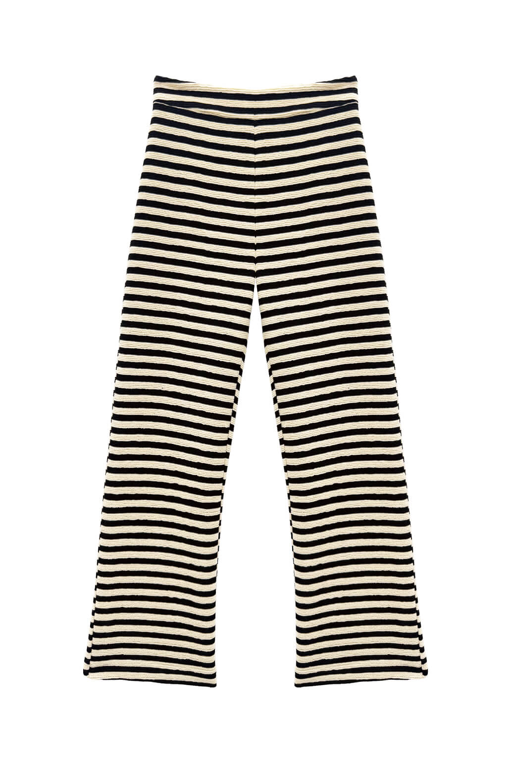 The Paley Pant - Black Striped Terry