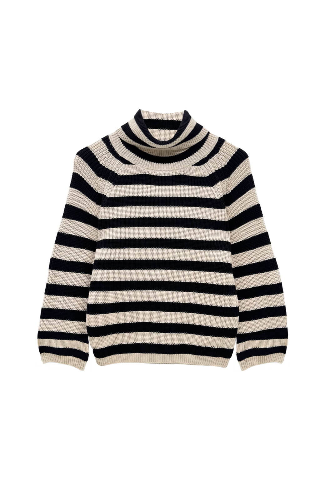 The Schafer Stripe Sweater - Black & Ivory Stripe