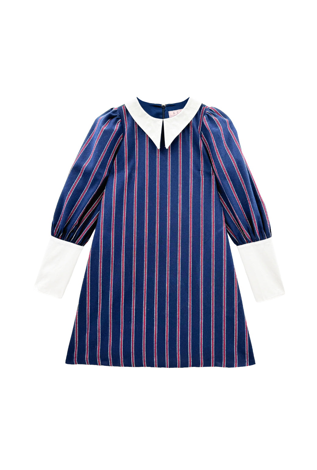 The Skipper Dress - Navy & Red Stripe