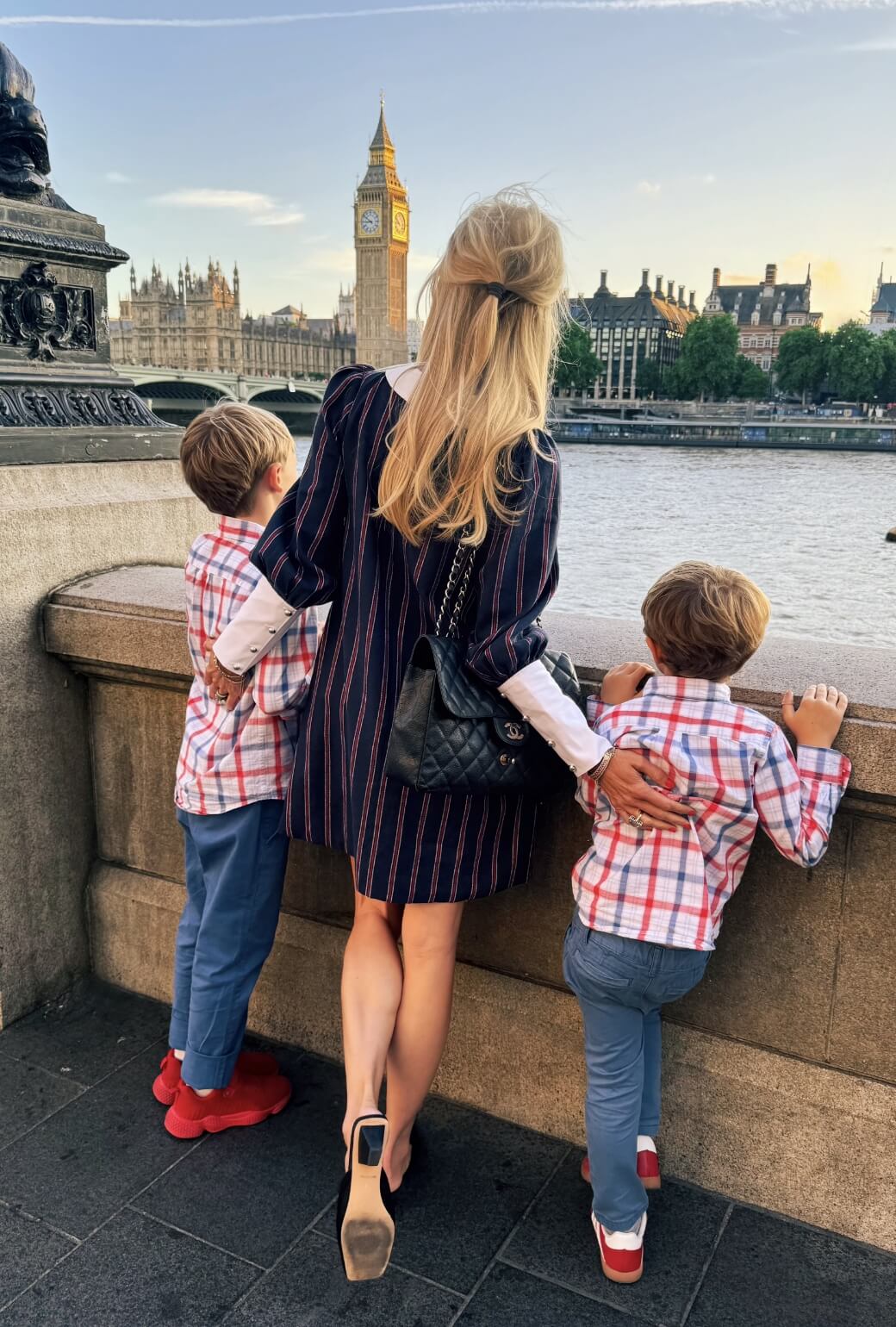 The Skipper Dress - Navy & Red Stripe