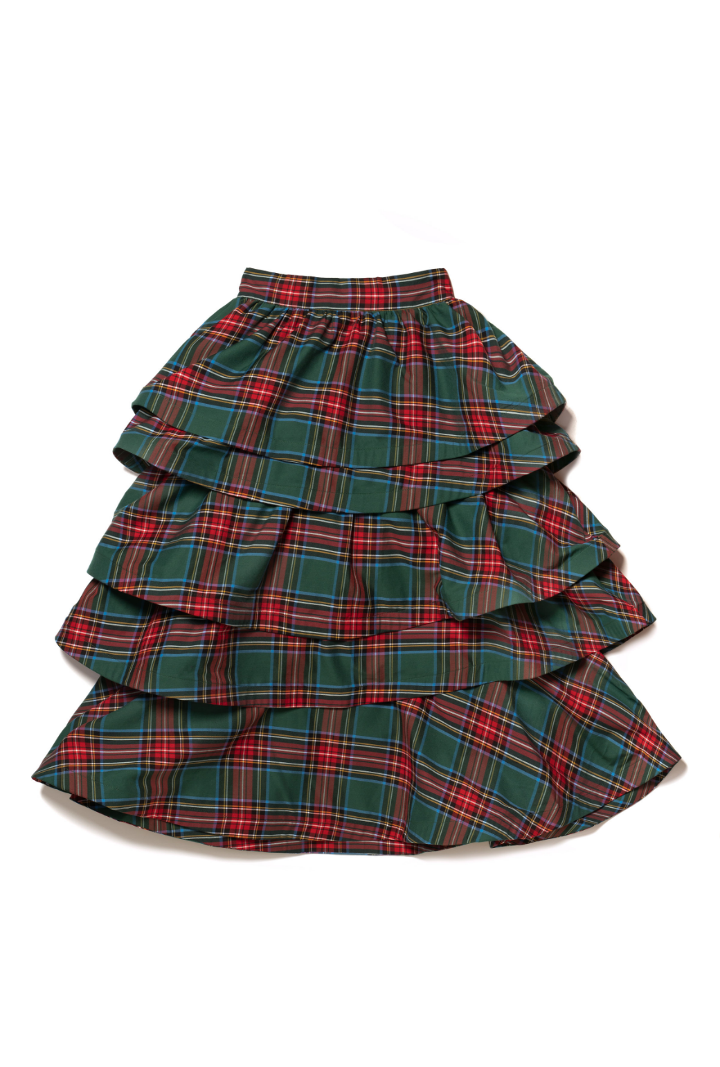 Green plaid holiday clearance skirt