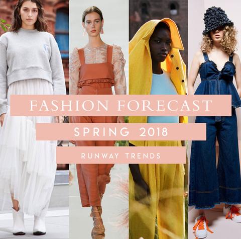 FASHION FORECAST - SPRING 2018 RUNWAY TRENDS TO WEAR NOW