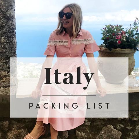 5 Days / 6 Outfits Italy Packing List