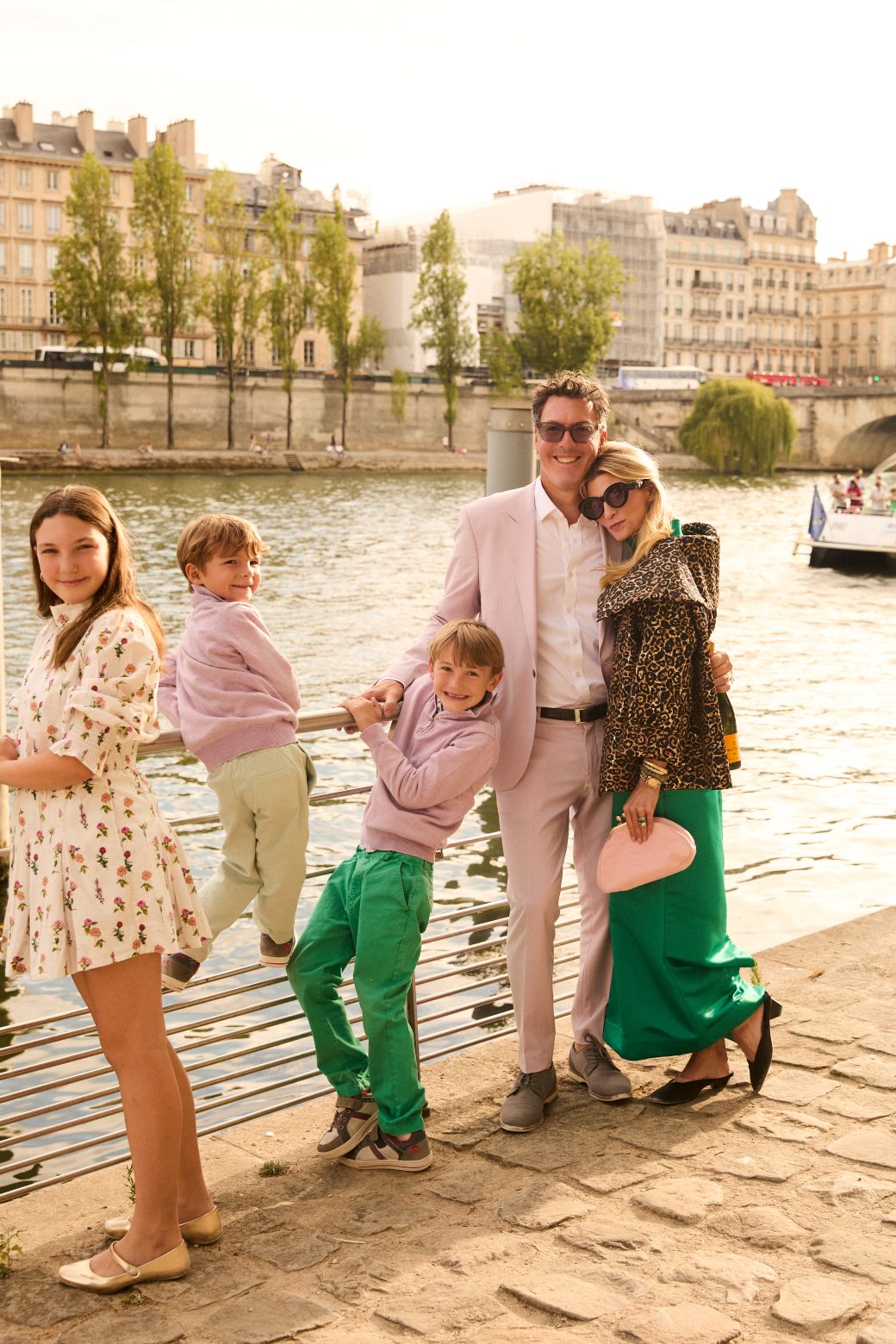 Hostess Skirt Maxi - Green Satin