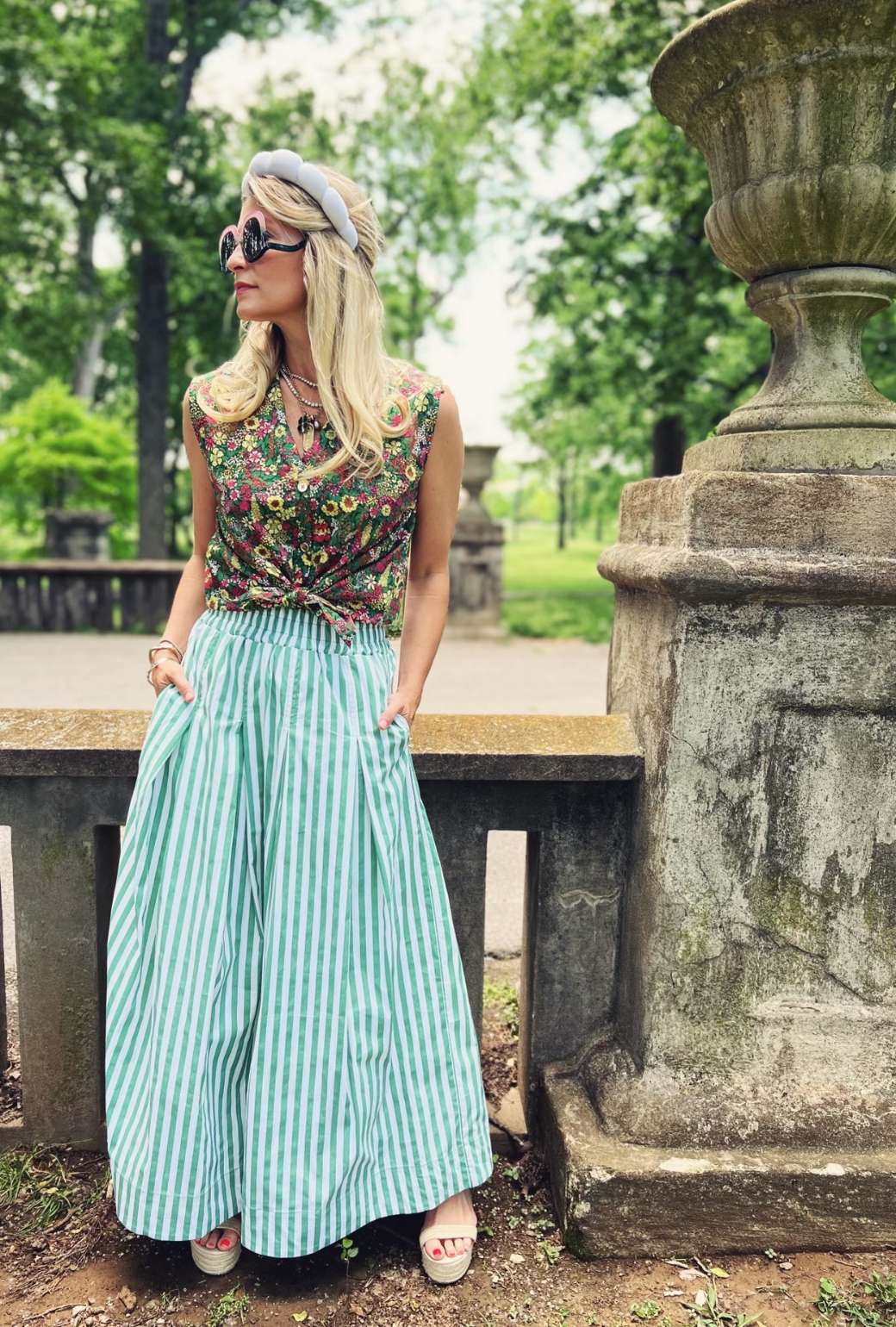 Green maxi skirt 5t deals