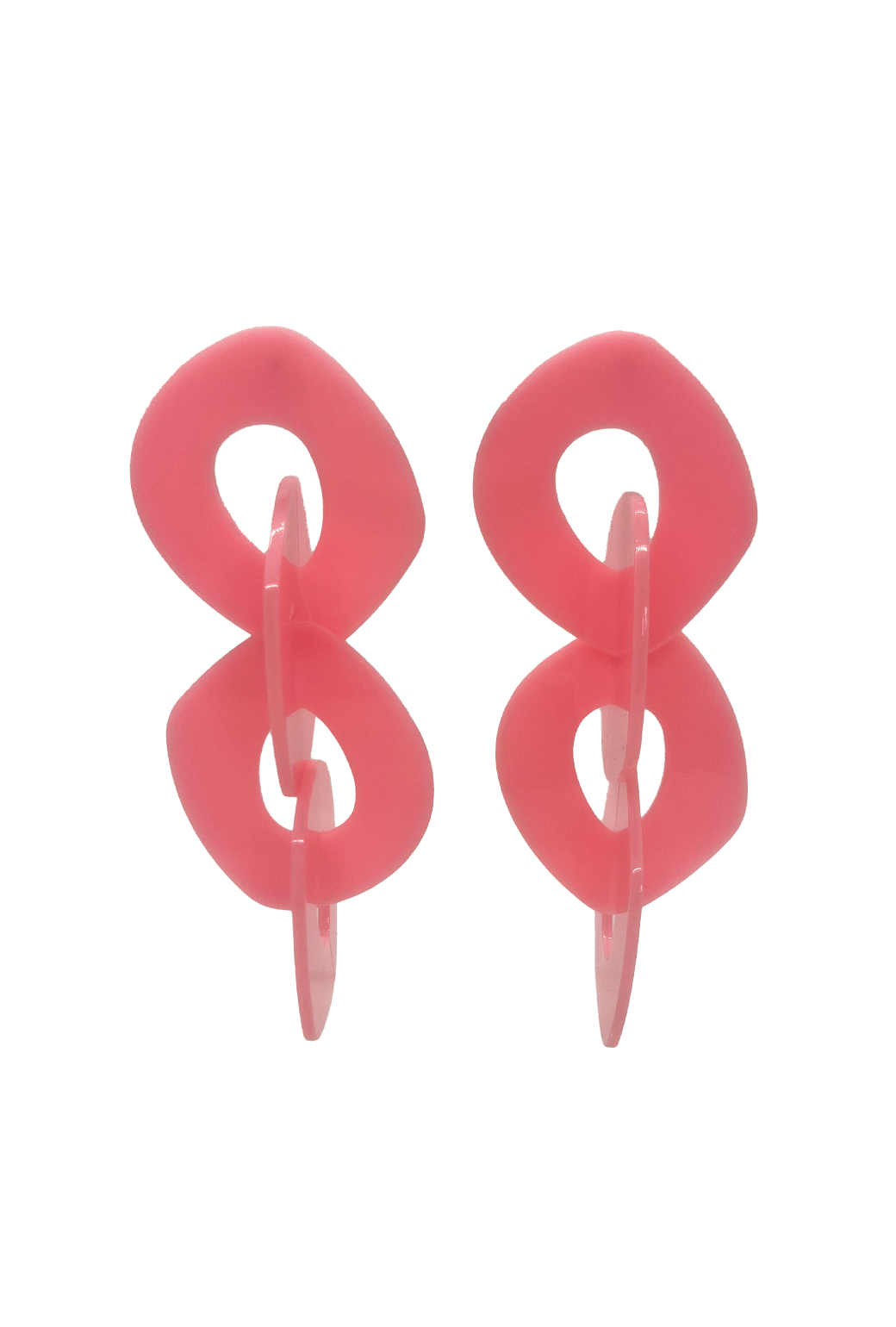 Acrylic Chain Drops - Pink