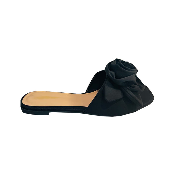 Rosette Sandals - Black, image