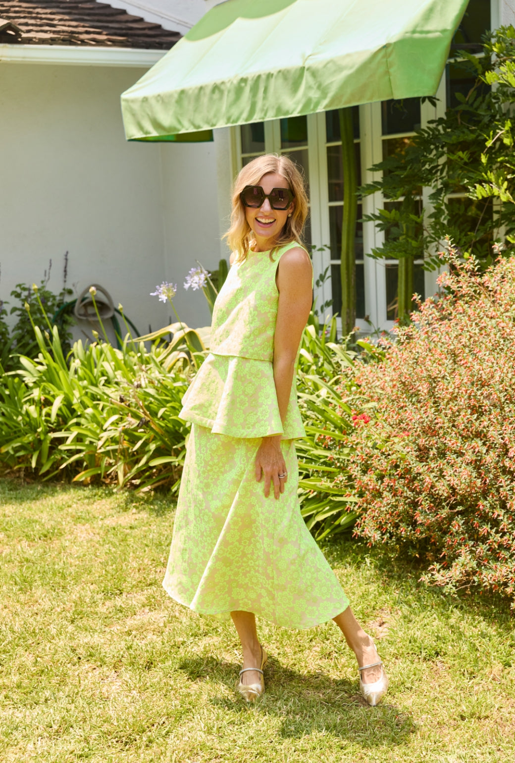 Audrey Peplum - Lemon Brightline