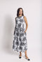 Buru x Val Audrey Top - B&W Botanical