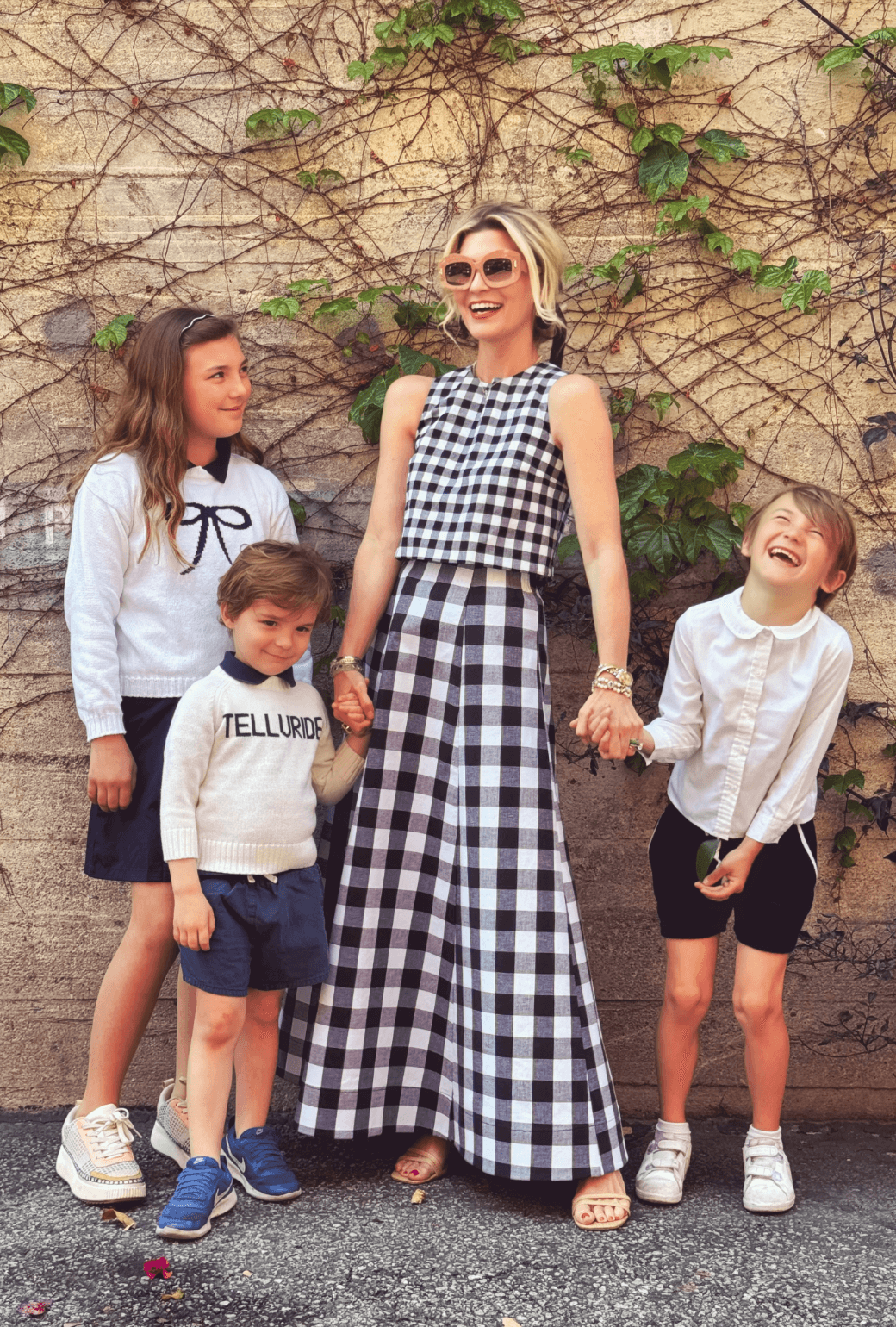 Audrey Top - Black & White Gingham – BURU