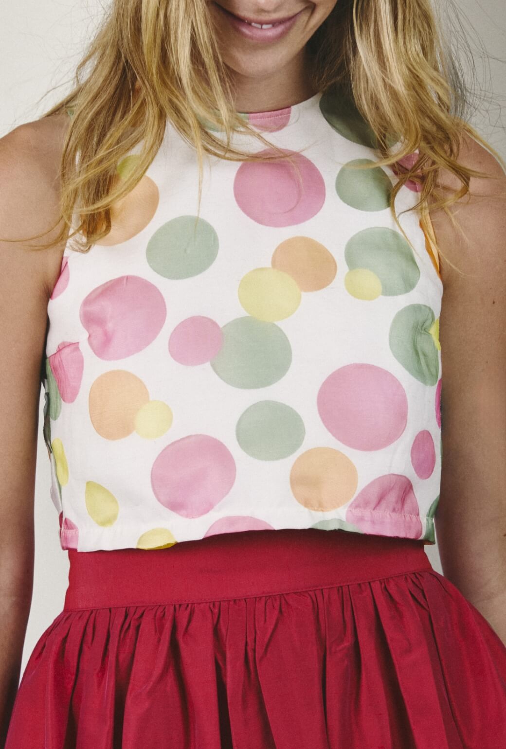 Audrey Top - Sheer Circles
