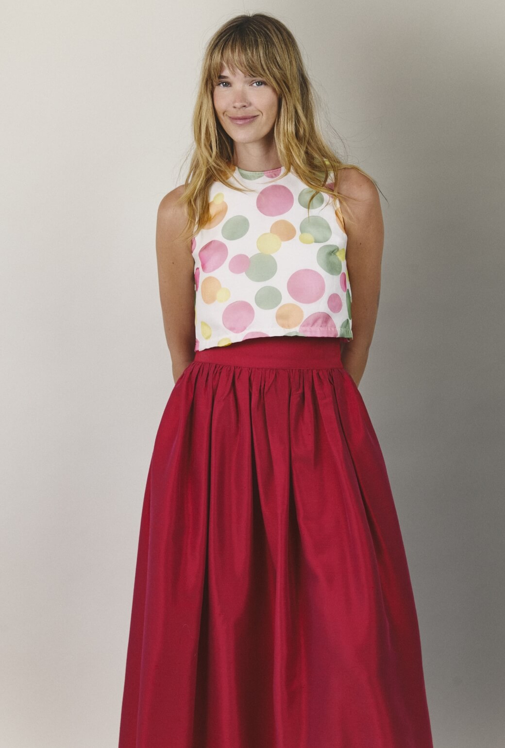 Audrey Top - Sheer Circles