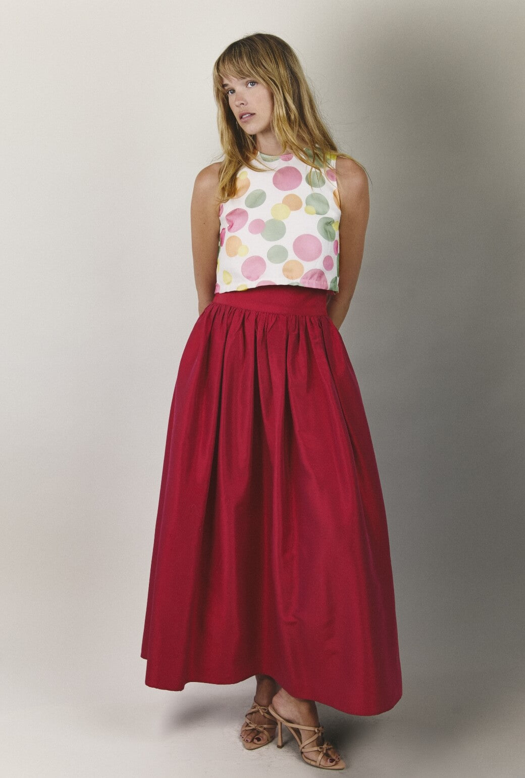 Audrey Top - Sheer Circles