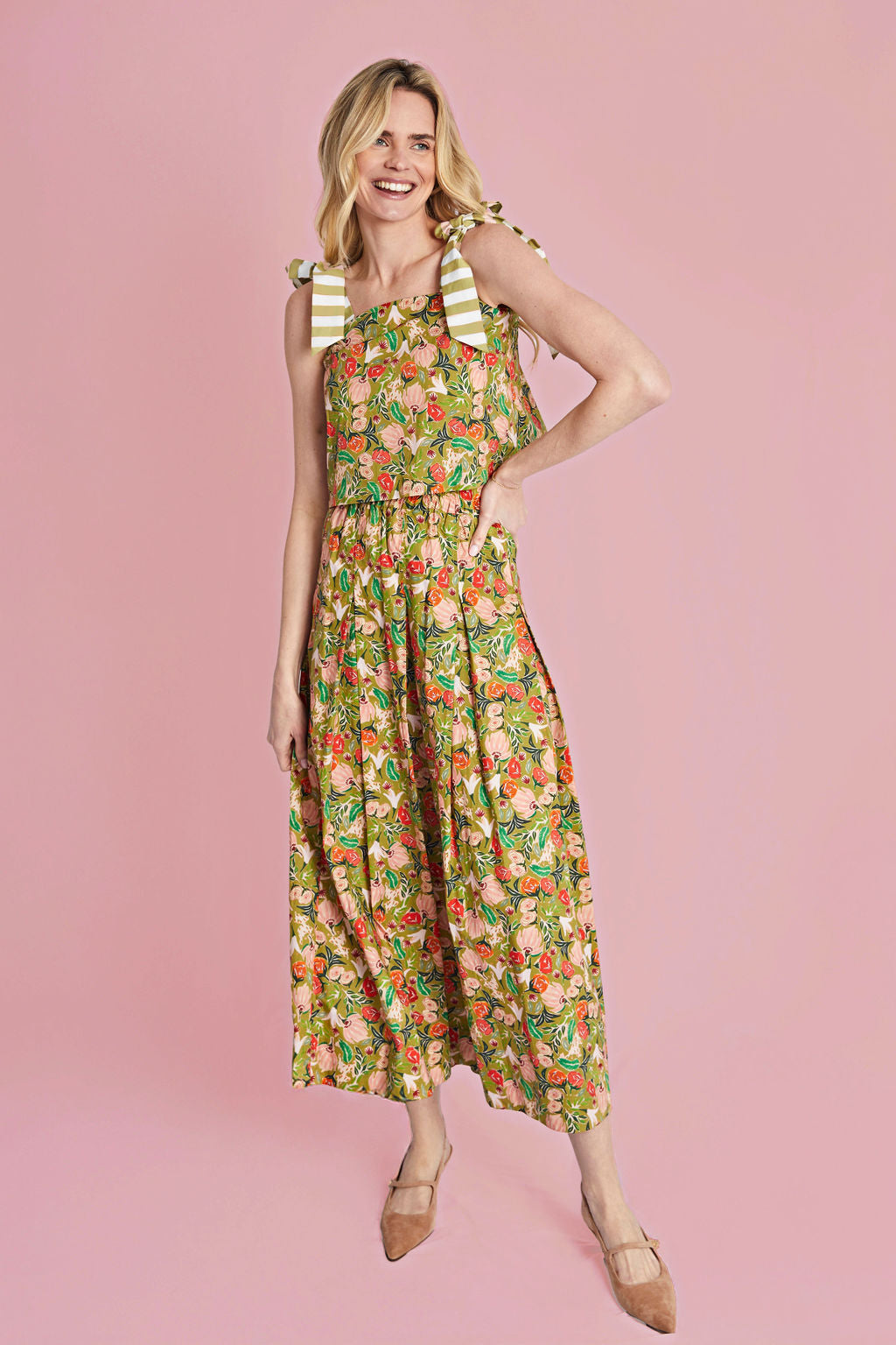 Everyday Maxi Skirt - DIL - Sage Floral