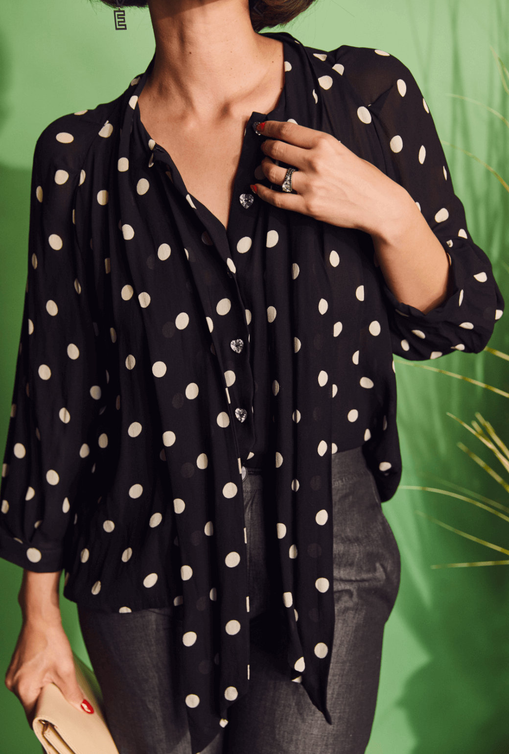 Big polka dot deals top