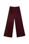 BURU x Mary Orton Center Seam Trousers - Burgundy Dot