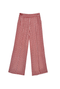 BURU x Mary Orton Center Seam Trousers - Red Houndstooth