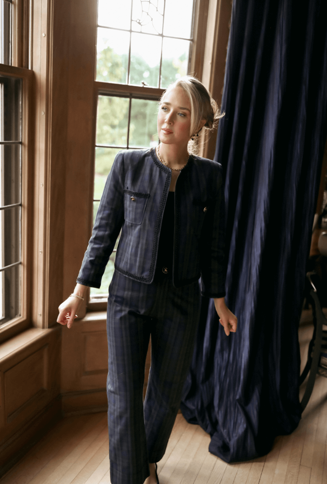 SAMPLE -BURU x Mary Orton Everyday Blazer - Blackwatch