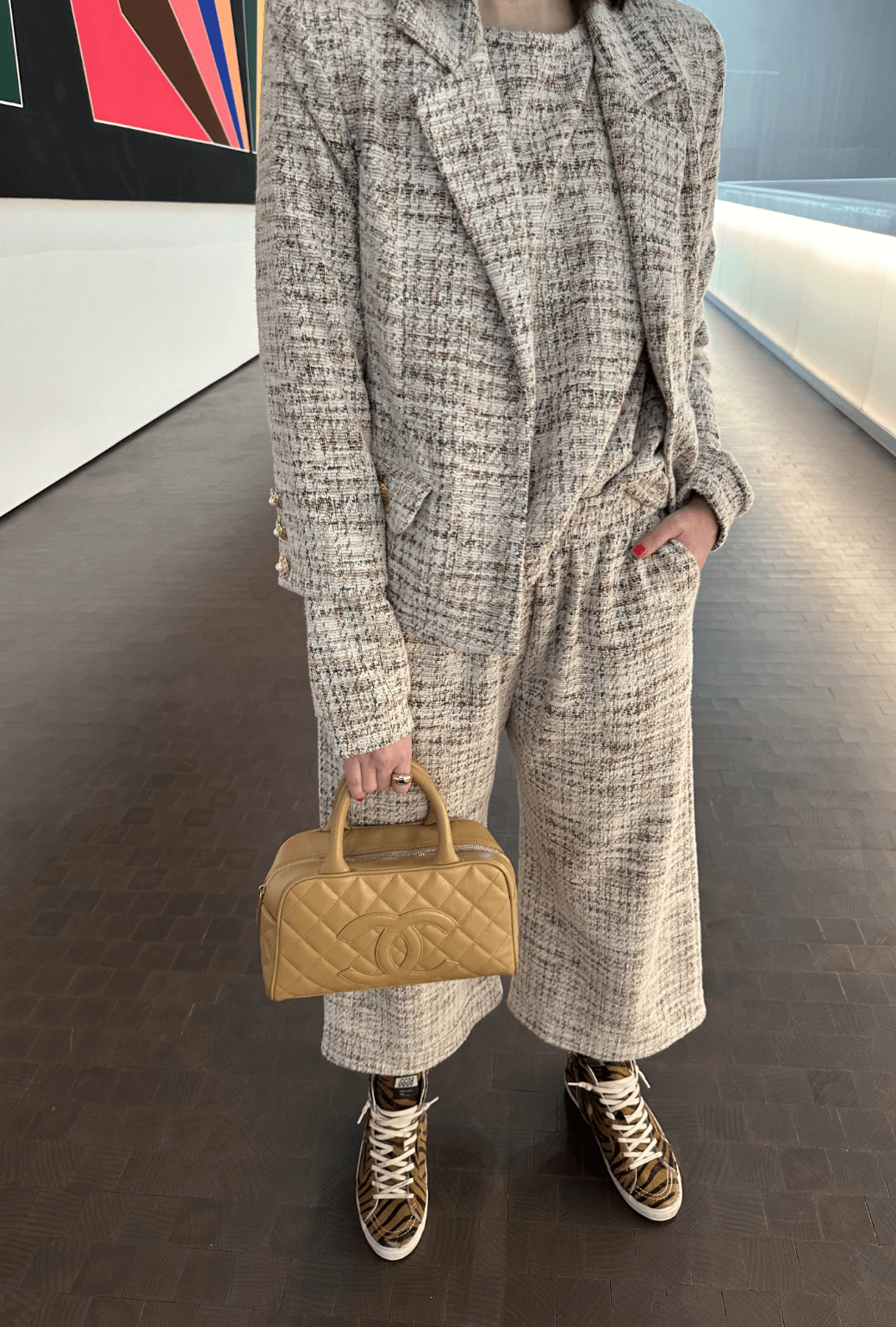 BURU x Val Knit Blazer - Ivory Tweed