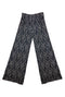 SAMPLE - BURU x Val Wide Leg Knit Trouser - Black Geo Knit