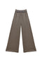 BURU x Val Wide Leg Knit Trouser - Taupe & Black Knit