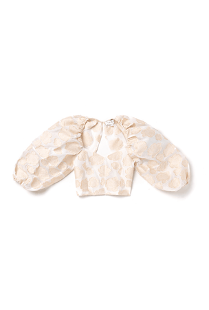 Balloon Sleeve Bustier Champagne