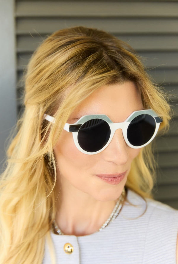Bernie's Sunglasses - Grey & White