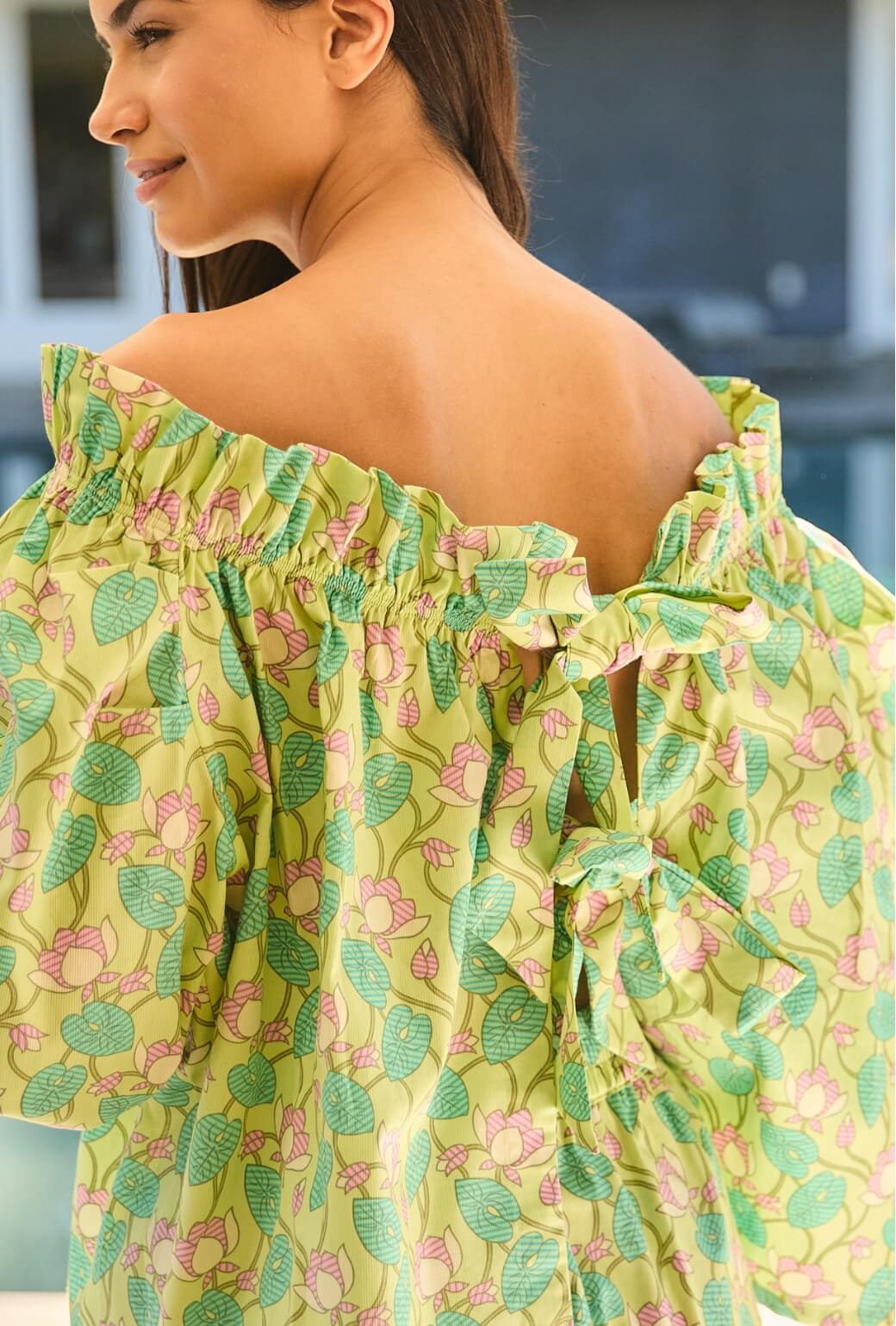 Bettie Ann Blouse -  Lotus Flower