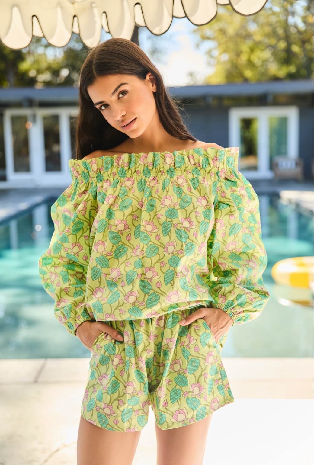 Bettie Ann Blouse -  Lotus Flower