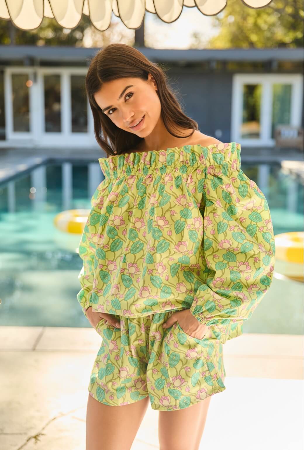 Bettie Ann Blouse -  Lotus Flower