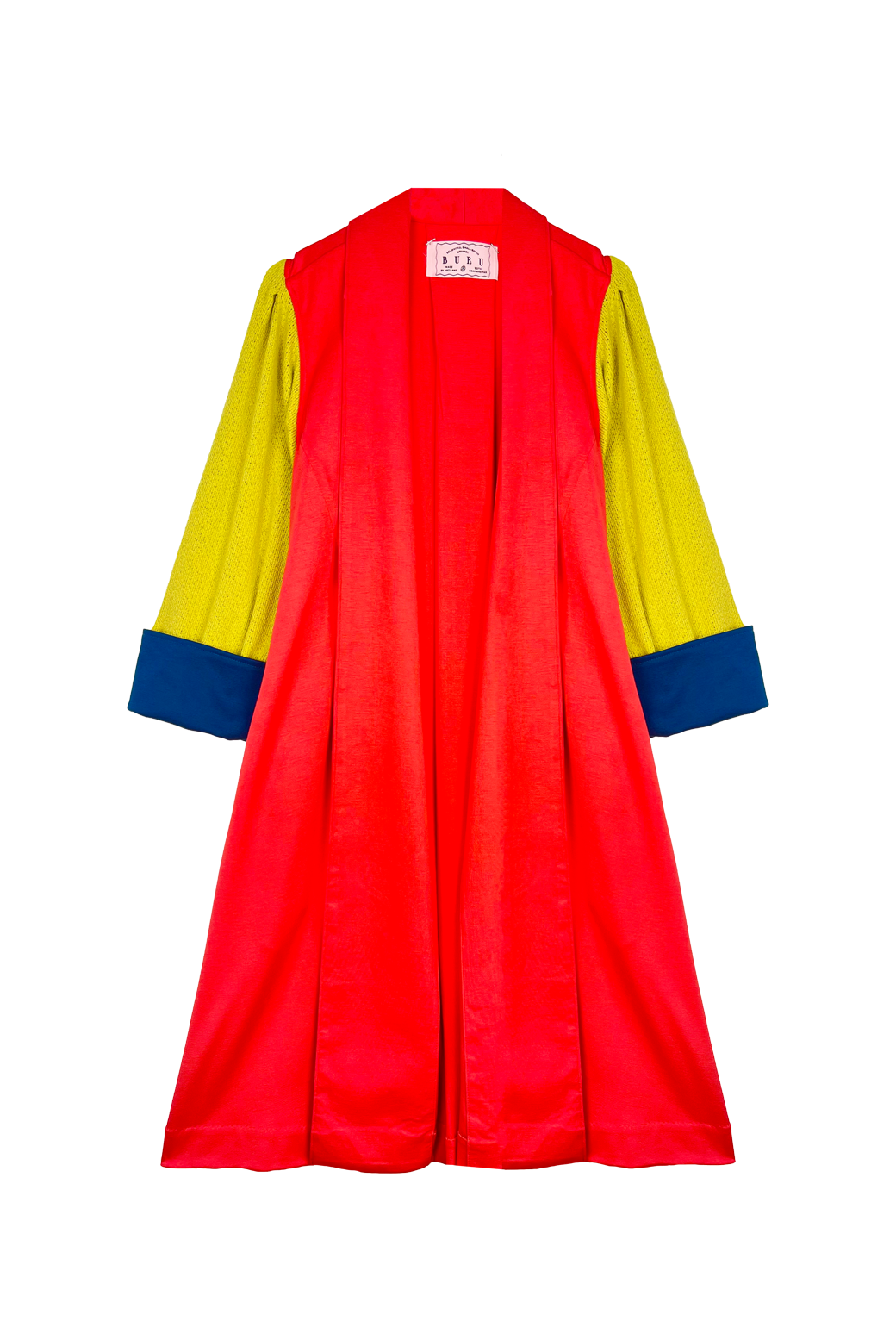 Big 10 Swing Coat - Poppy & Chartreuse