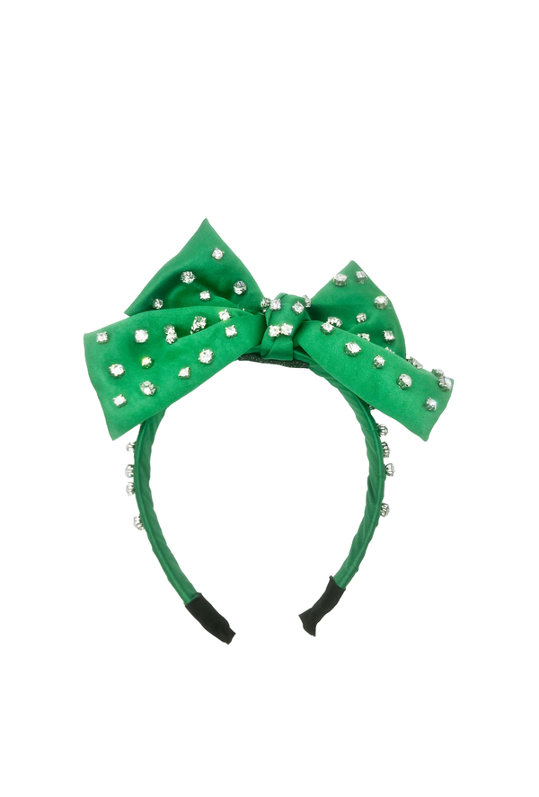 Big Bow Headband - Green