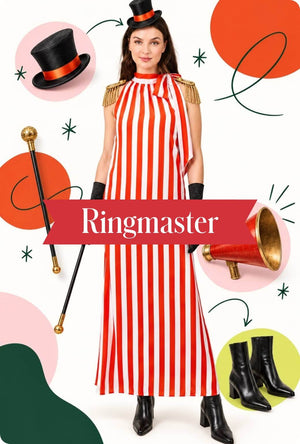 The Ali Dress - Deep Coral Cabana Stripe