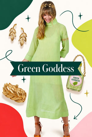 Mod Kaftan - Sheer Chartreuse