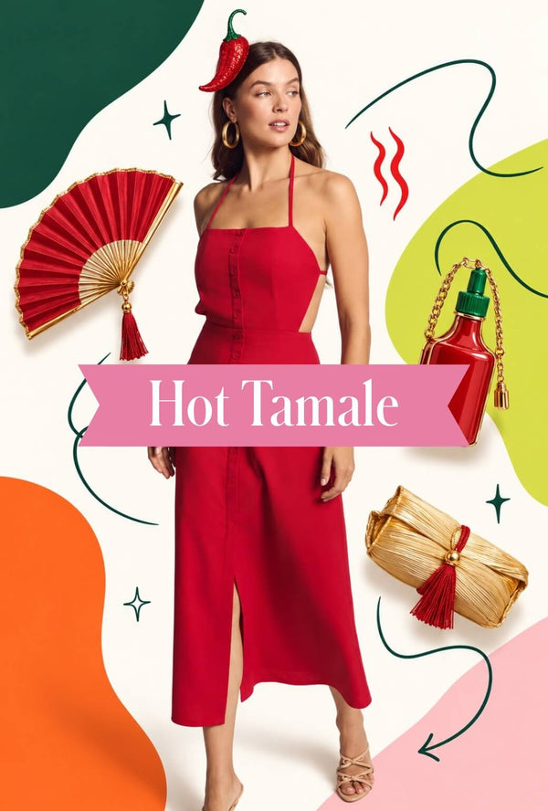 Apron Dress - Red
