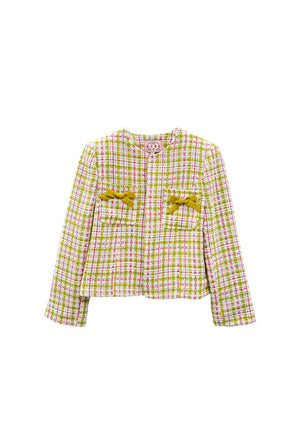 Buru x Old Soul Etiquette Bow Blazer - Spring Tweed