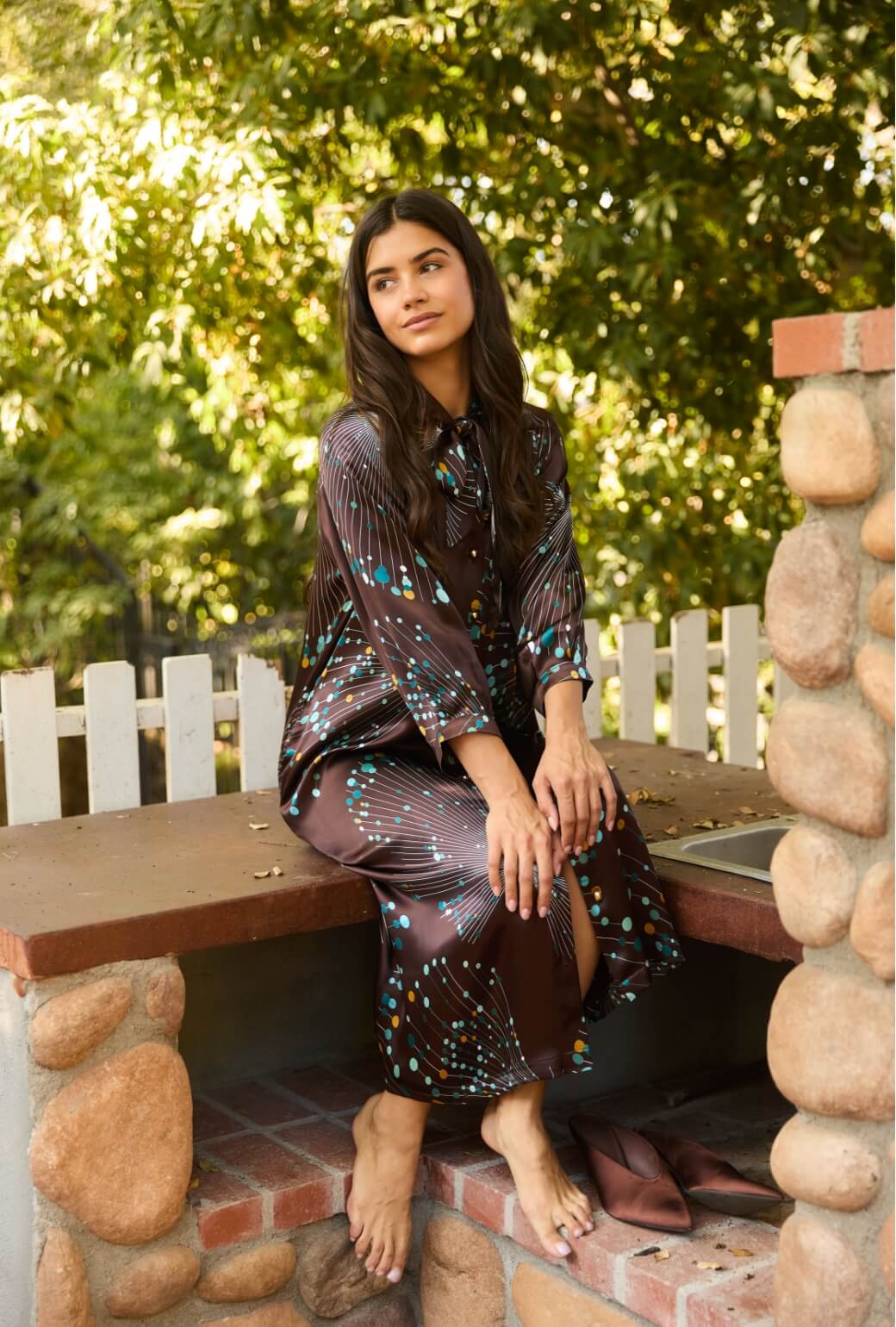 Bow Housecoat - Sputnik