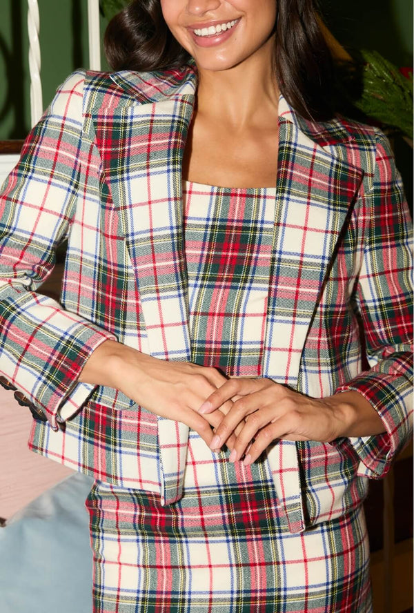 Boxy Blazer - Japanese Wool Tartan