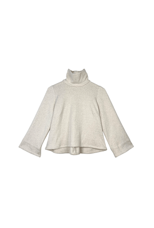 Boxy Turtleneck - Oatmeal Knit