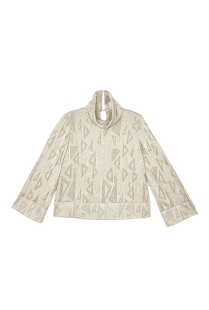 SAMPLE - Buru x Tori Mellott Boxy Turtleneck - Shimmer Knit
