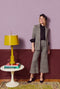 Boyfriend Blazer - Black & Gold Glen Plaid Knit
