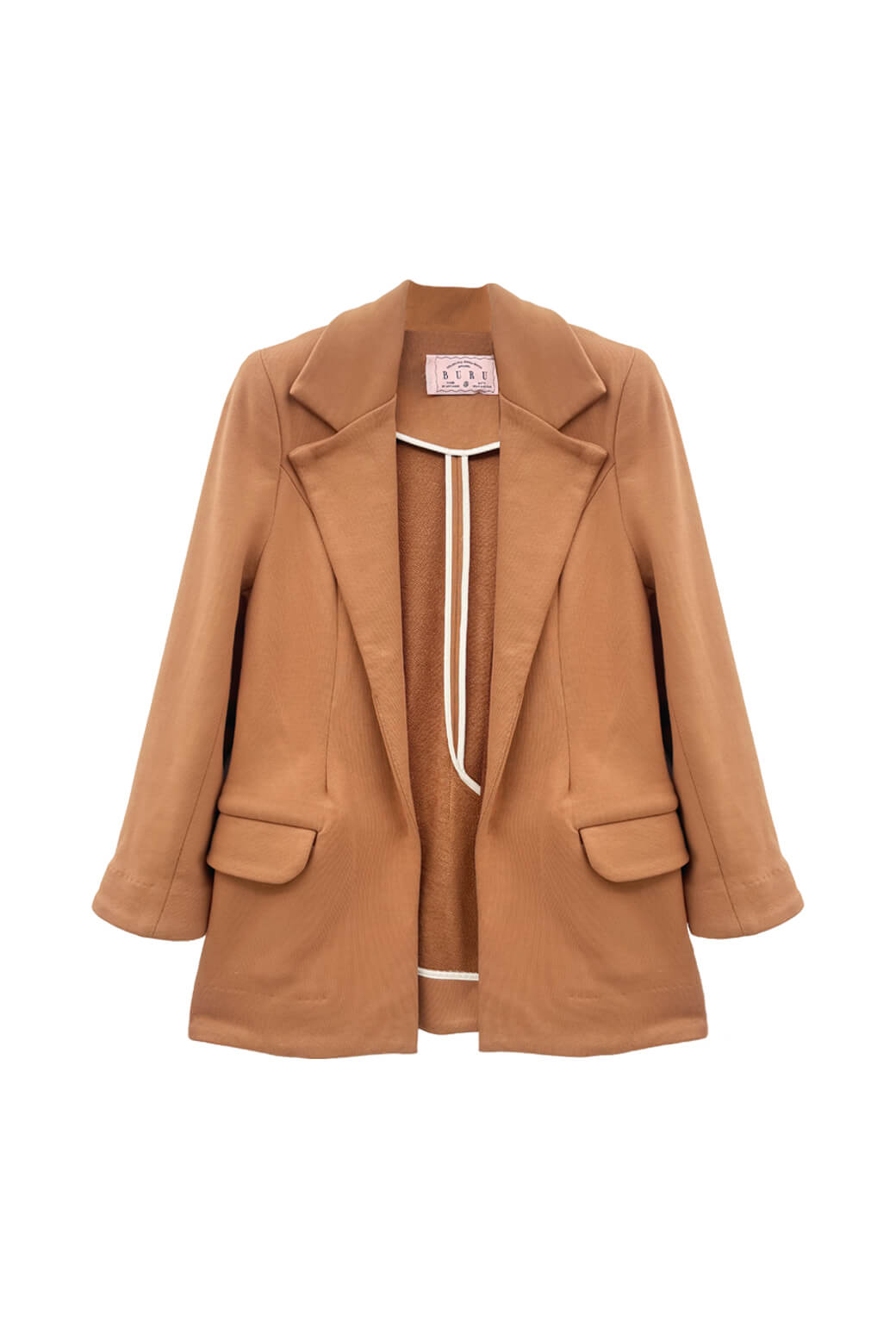 Boyfriend Blazer - Caramel Knit