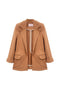Boyfriend Blazer - Caramel Knit