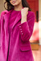Boyfriend Blazer - Pink Velvet