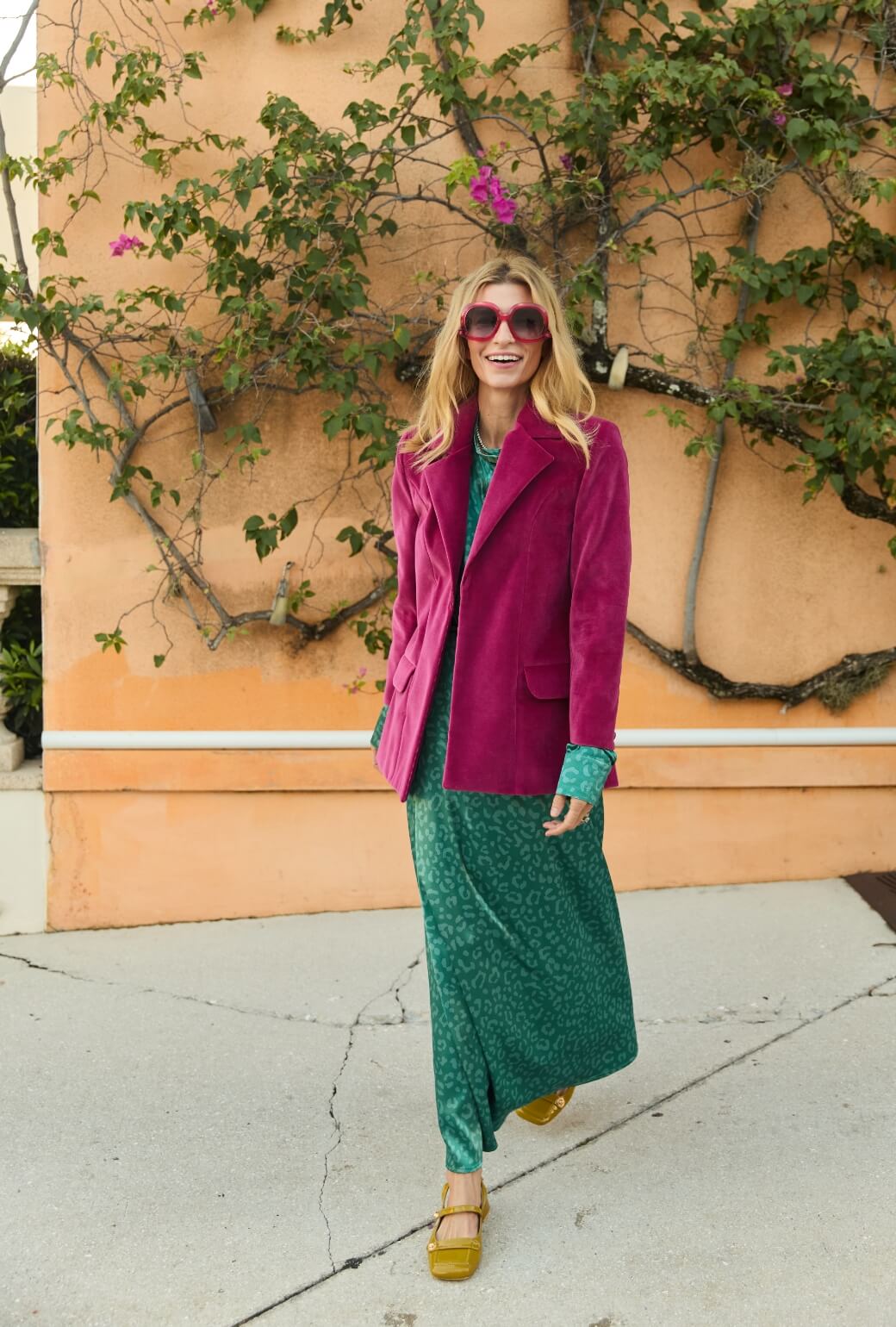 Boyfriend Blazer - Pink Velvet